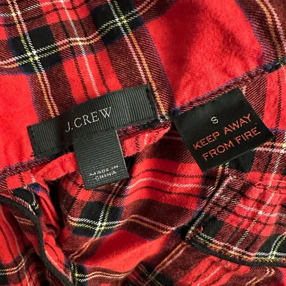 J.Crew | Women’s Pajama Set in Plaid Cotton Flannel (S) ♥️ - Picture 3 of 8